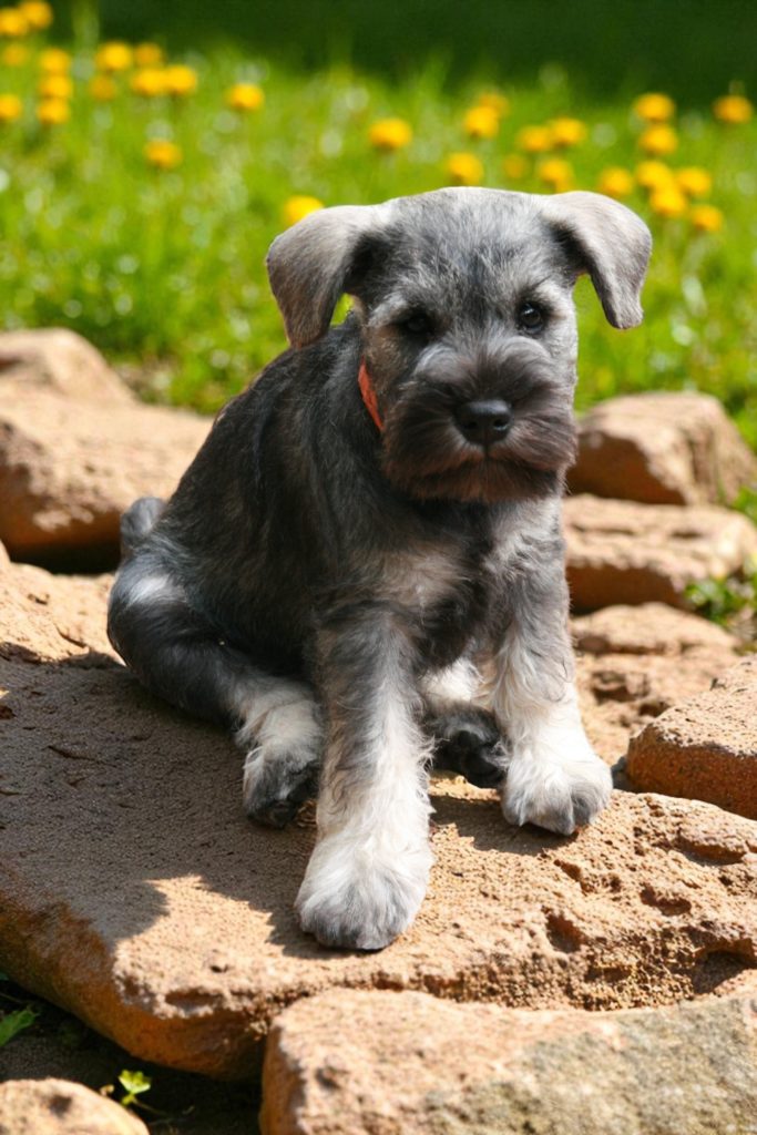 ARTHUR CHIOT SCHNAUZER NAIN POIVRE ET SEL à vendre